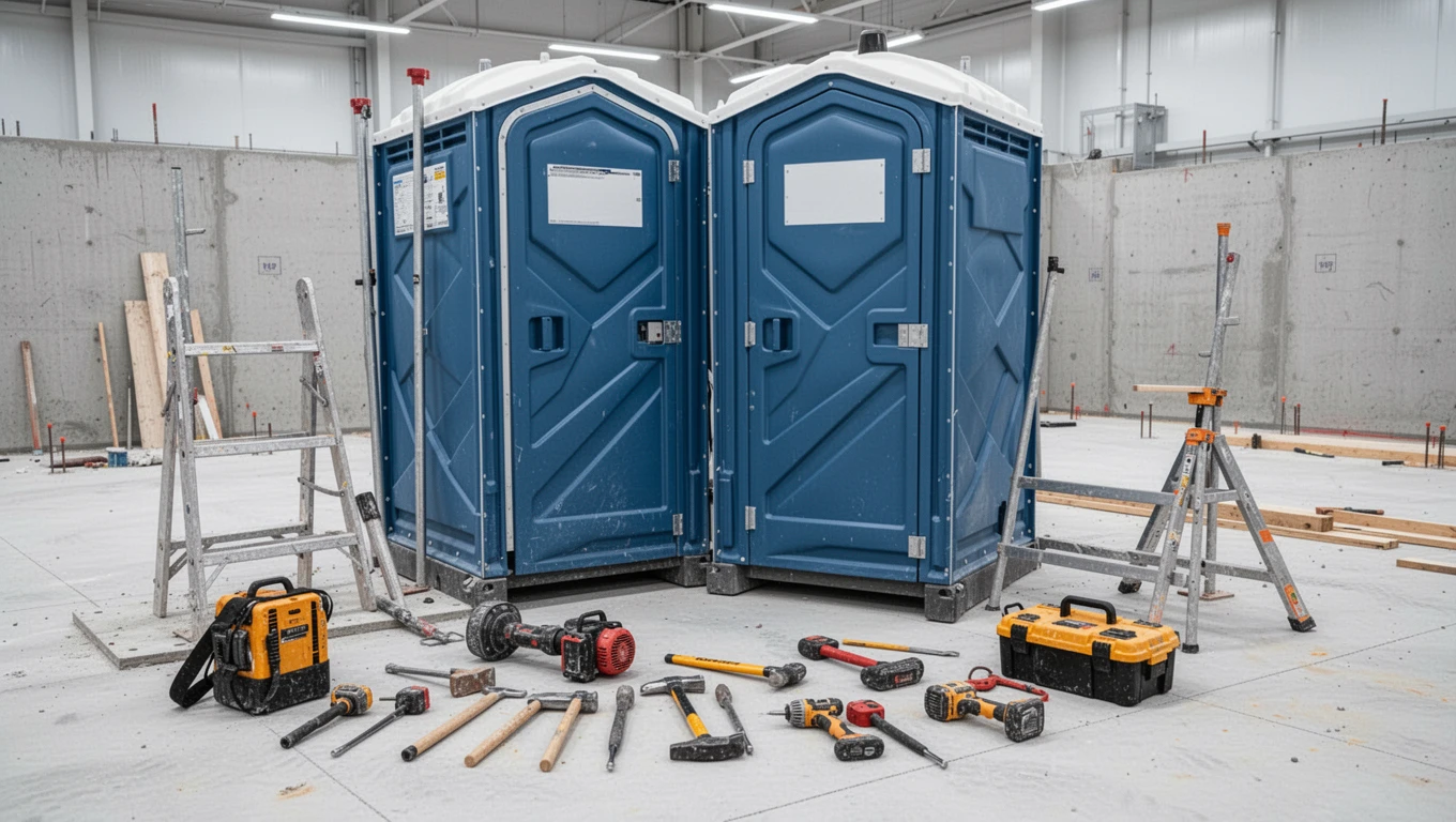 Construction Porta Potty Rental in Crowley, TX
