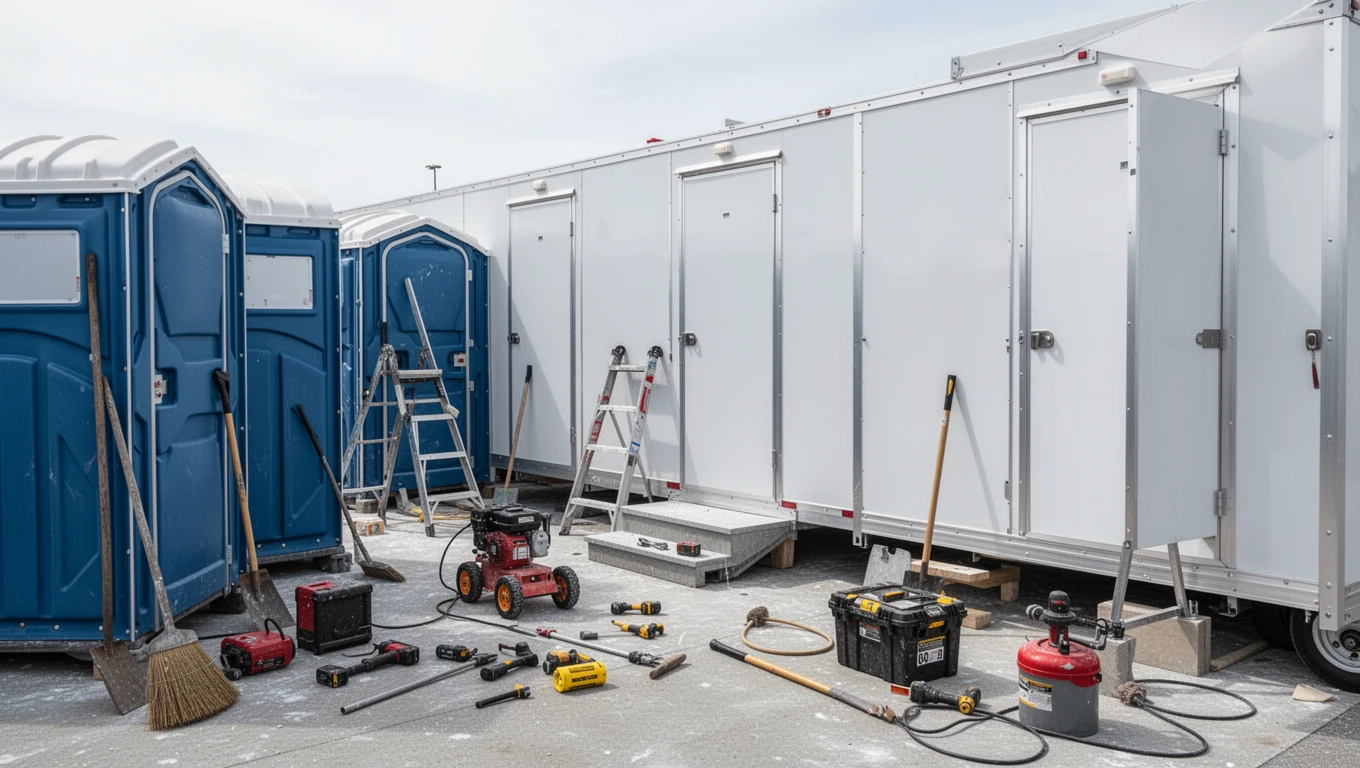 Restroom Trailer Rental in Crowley, TX