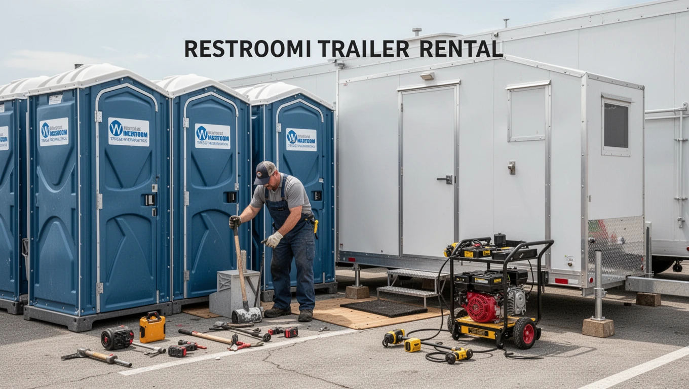 Restroom Trailer Rental in Crowley, TX